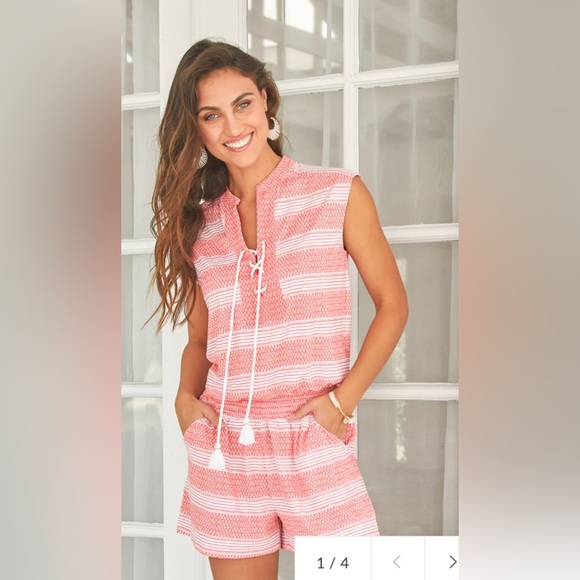 Cabana Life Pants - Cabana Life Pink Romper US size S